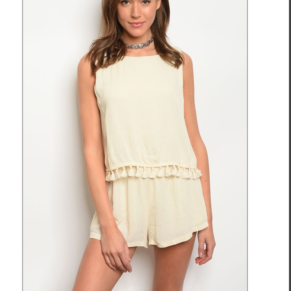 Beige Romper